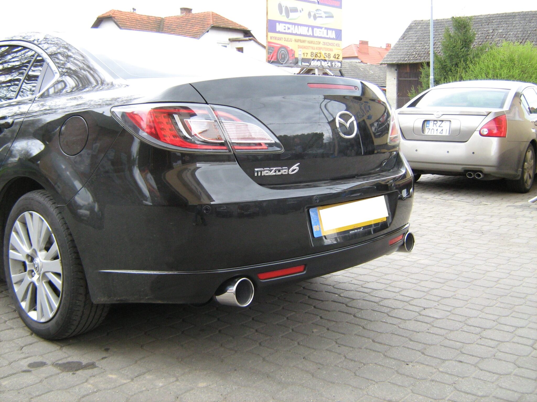 Końcówki sportowe, montaż - układ wydechowy