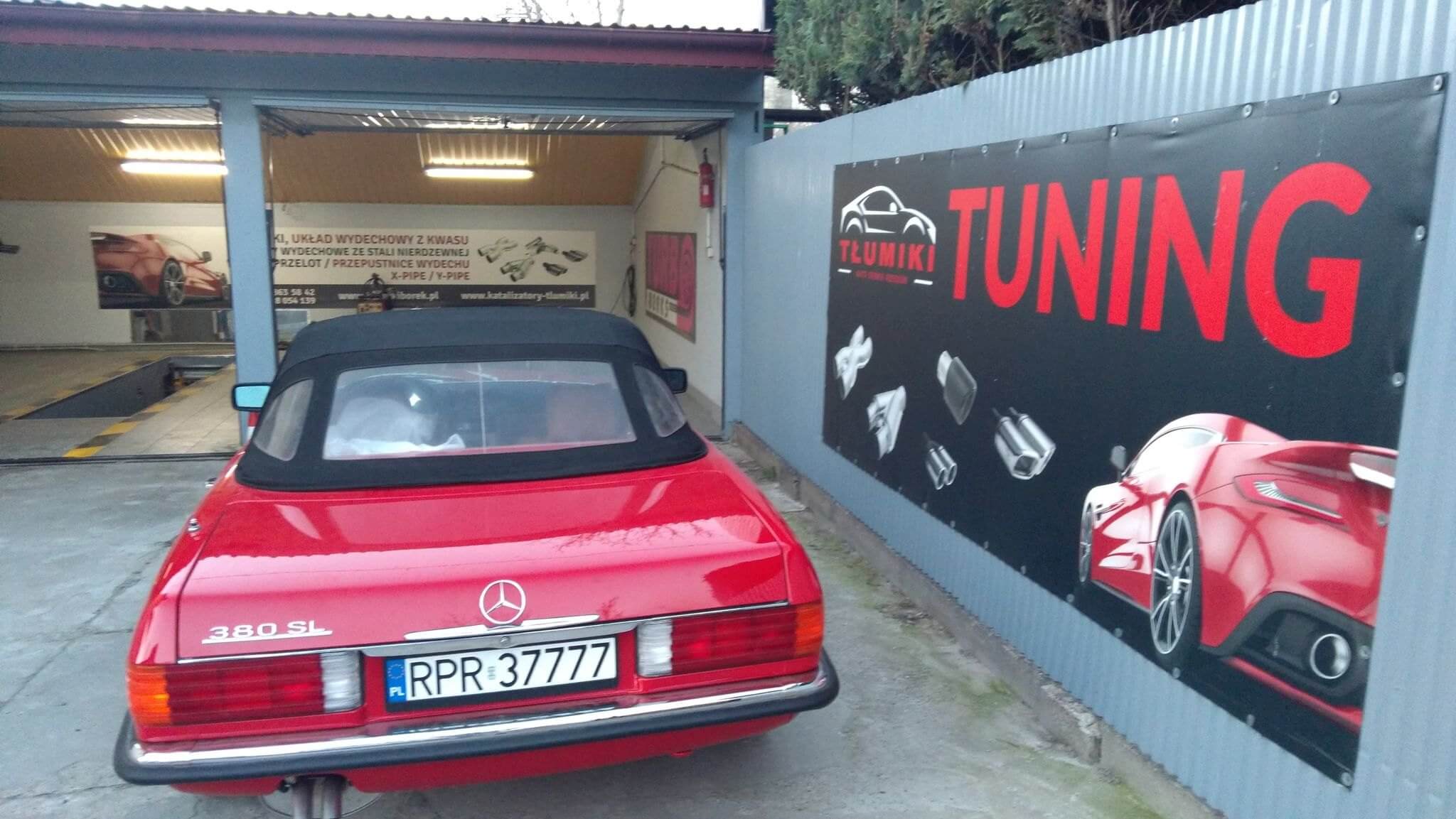 Tuning układu wydechowego - Mercedes SL