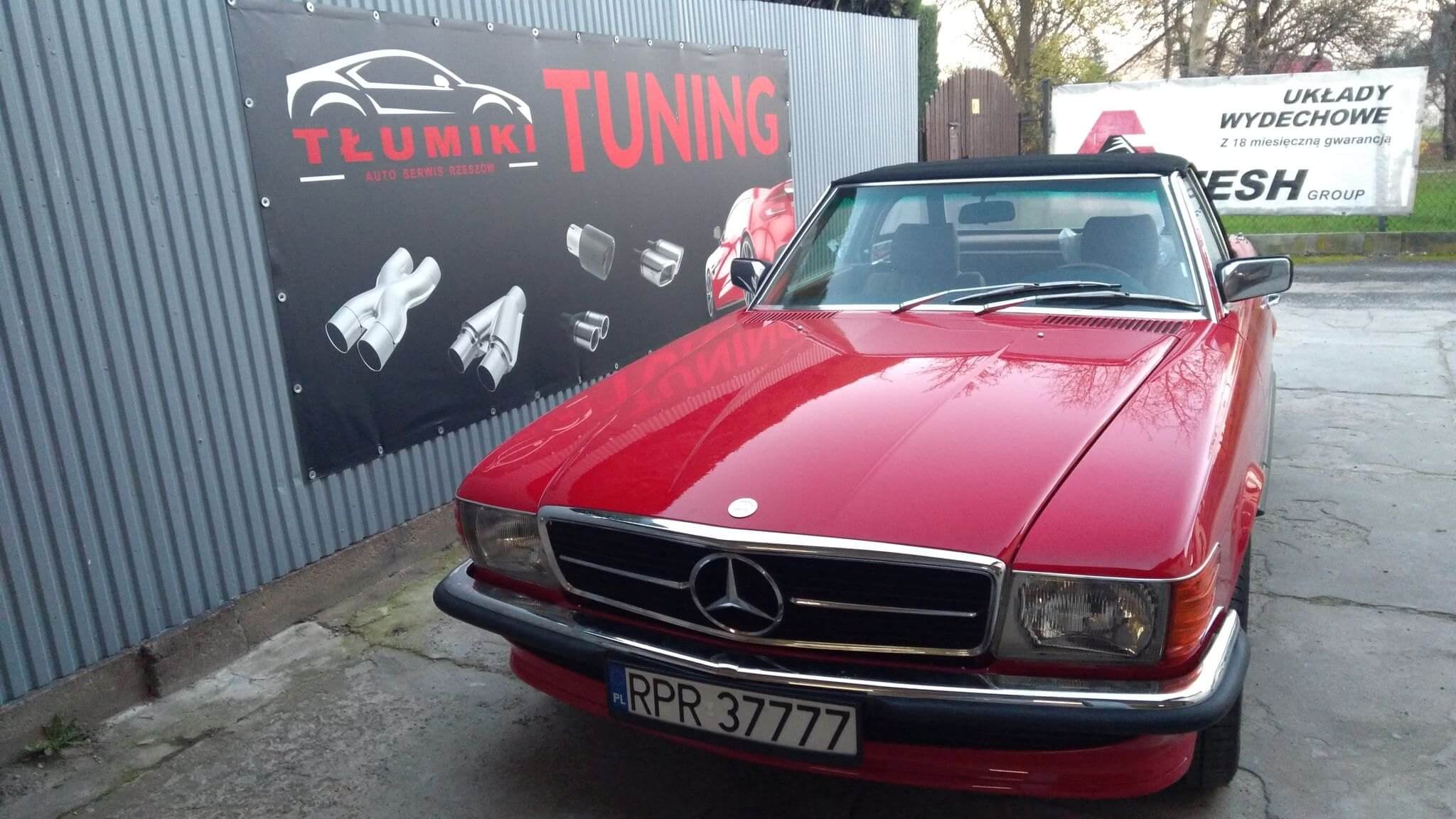 Tuning układu wydechowego - Mercedes SL
